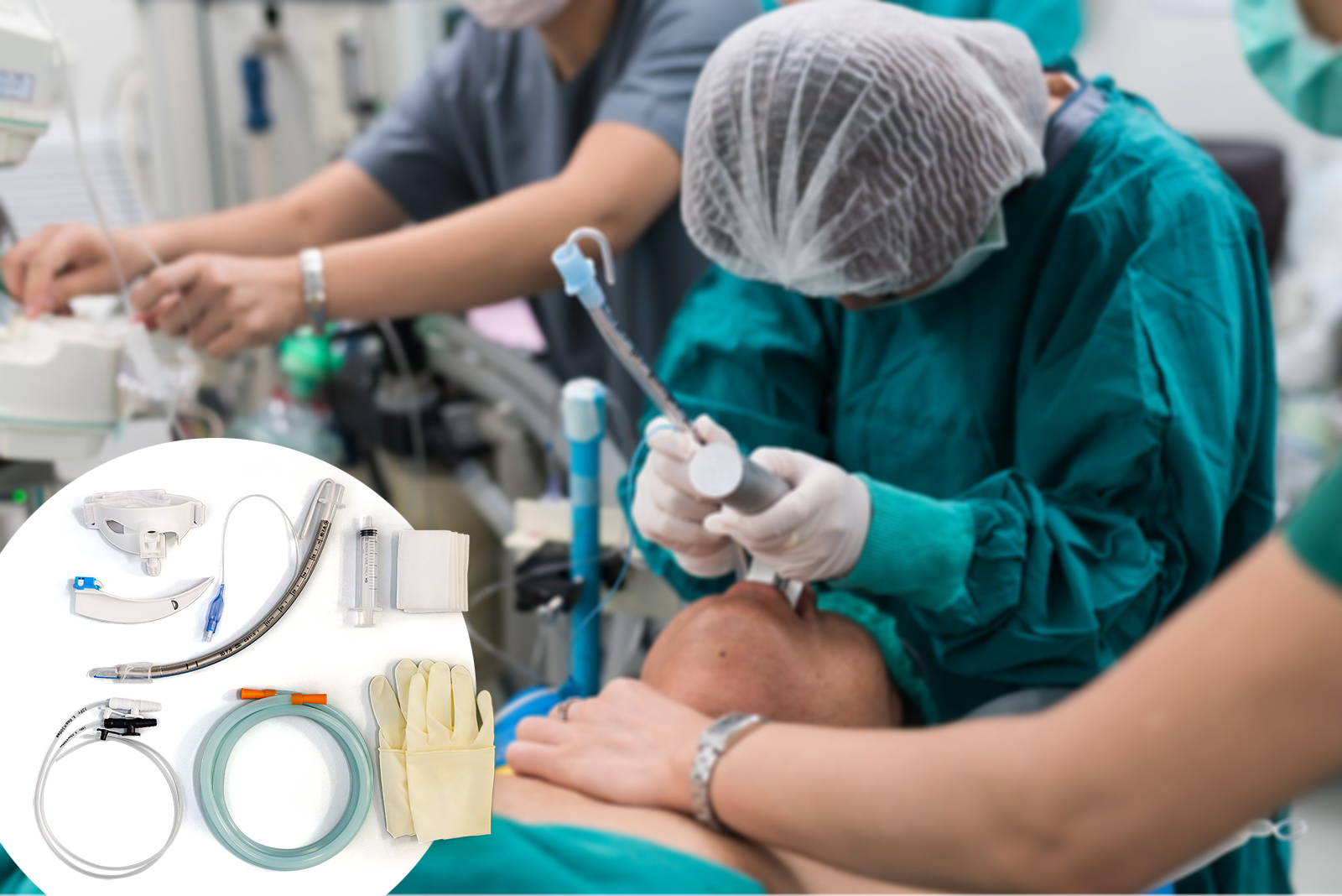 equipo de tubo endotraqueal