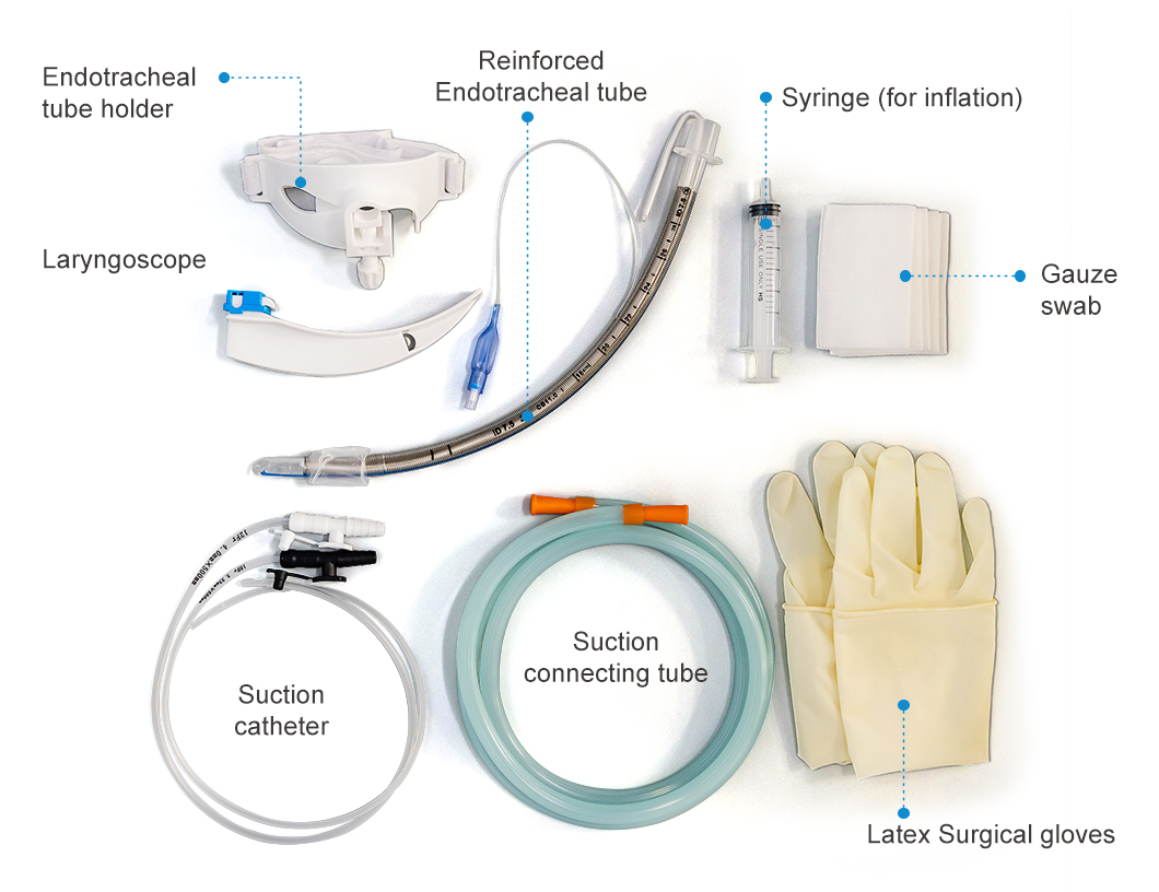 equipo de tubo endotraqueal