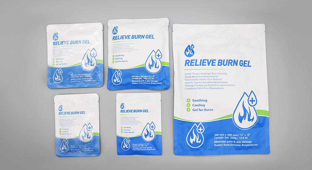 gel para aliviar quemaduras