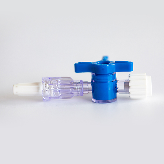Llave de paso de infusión de tres vías médica desechable 3 con tubo de extensión