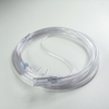 Tubo de cánula nasal de oxígeno de PVC transparente médico desechable