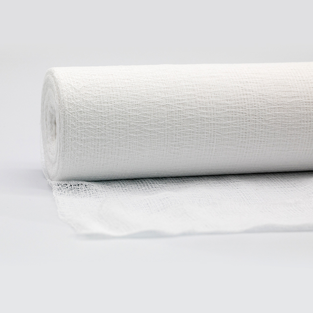 Rollo de gasa de algodón absorbente no estéril desechable