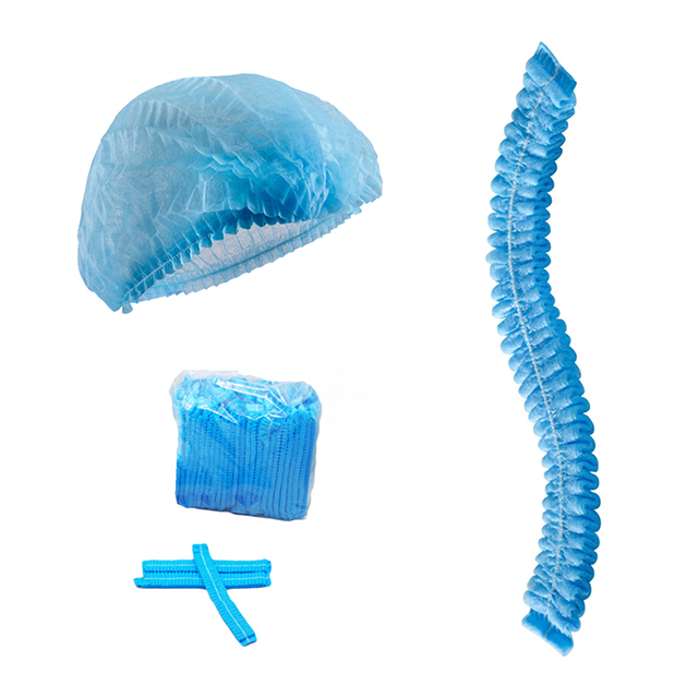 Gorro con clip transpirable bouffant no tejido de polipropileno desechable