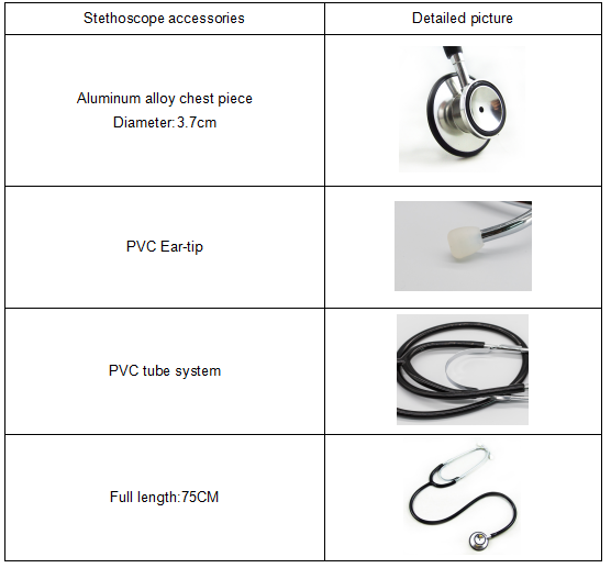 Estetoscopio de cabeza dual cl&aacute;sica con anillo anti-fr&iacute;o para uso infantil