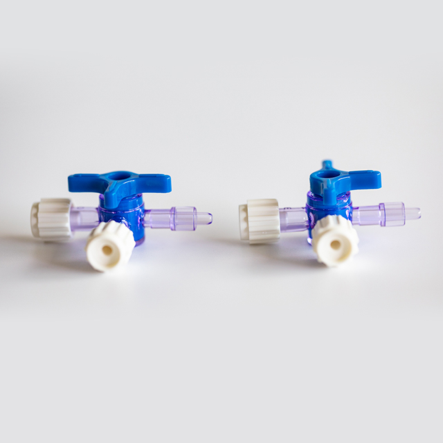 Llave de paso de infusión de tres vías médica desechable 3 con tubo de extensión