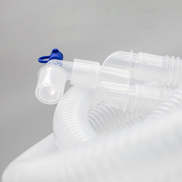 Circuito de respiración de anestesia, circuito transparente de plástico desechable médico