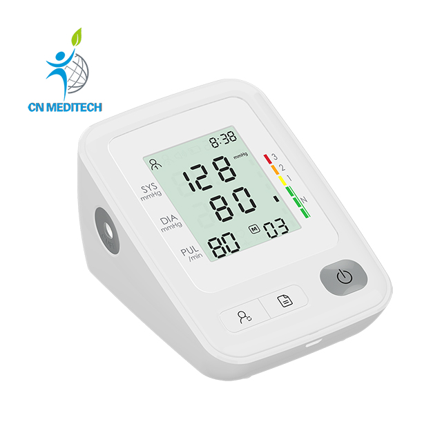 Monitor de presión arterial con manguito ajustable tipo brazo superior automático para uso doméstico
