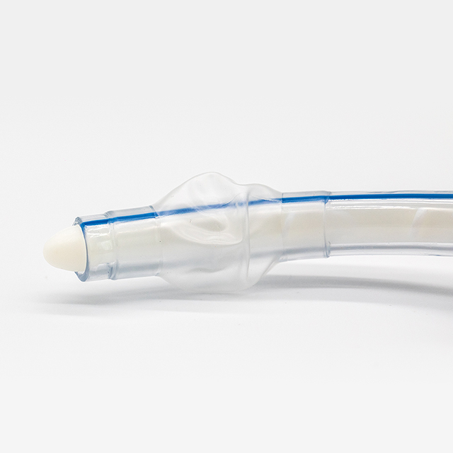 Tubo de traqueotomía reforzado con manguito médico desechable