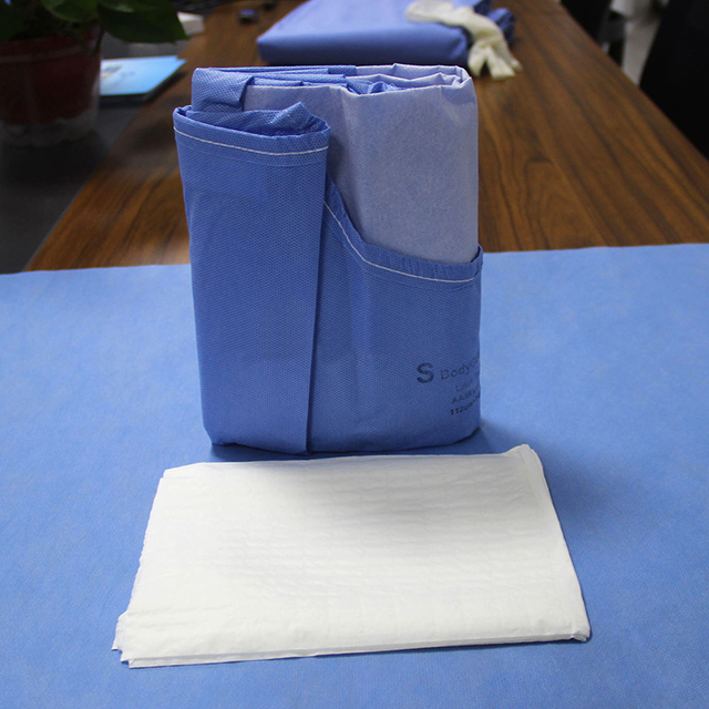 Bata quirúrgica reforzada desechable médica impermeable SMS