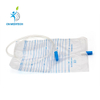 Bolsa desechable para recolección de orina con válvula de empuje y tracción para adultos