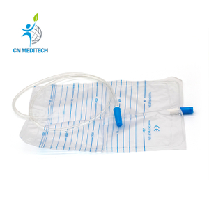 Bolsa desechable para recolección de orina con válvula de empuje y tracción para adultos