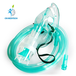 Máscara nebulizadora pediátrica desechable médica con tubo de oxígeno