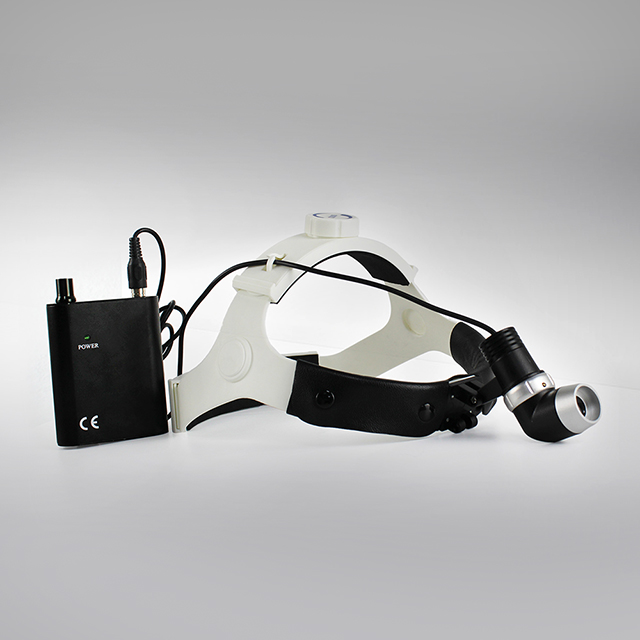 Faro LED de 5W, faro para examen ENT, brillo recargable, faro ajustable