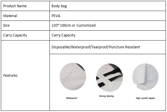 bolsa para cad&aacute;veres