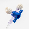 Llave de paso de infusión de tres vías médica desechable 3 con tubo de extensión