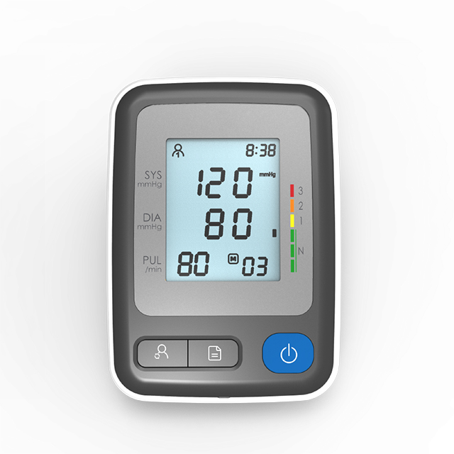 Monitor de presión arterial con manguito ajustable tipo brazo superior automático para uso doméstico