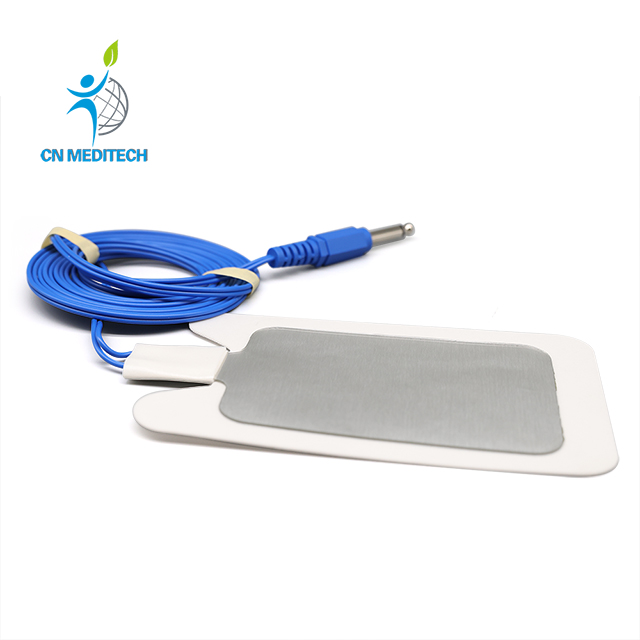 Almohadilla de puesta a tierra de placa de paciente Esu electroquirúrgica desechable con cable
