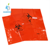 Bolso rojo amarillo infeccioso disponible plástico de la autoclave del riesgo biológico de los bolsos de basura de la autoclave 