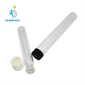 Tubo de ensayo de laboratorio Pyrex con tapón de rosca
