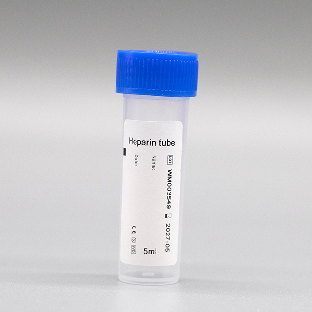 Tubo de ensayo de extracción de sangre sin vacío con heparina de litio EDTA K2/K3
