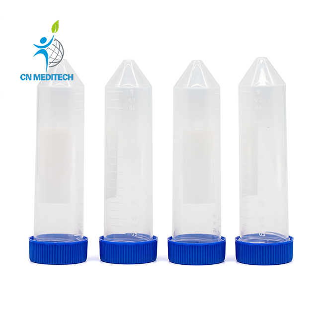 Tubo de centrífuga de fondo cónico de laboratorio desechable de PP 10ml 15ml 50ml