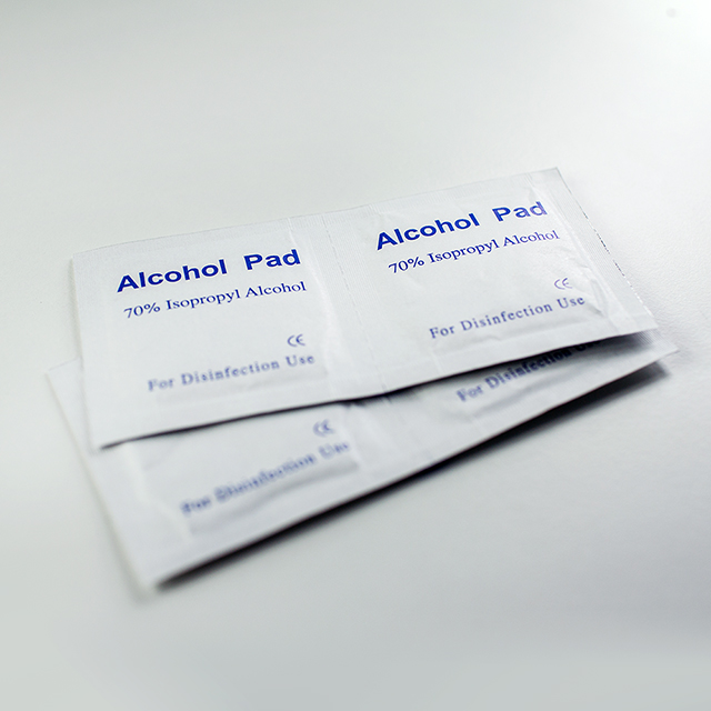 Toallitas desechables no tejidas estériles con hisopo con alcohol para inyecciones
