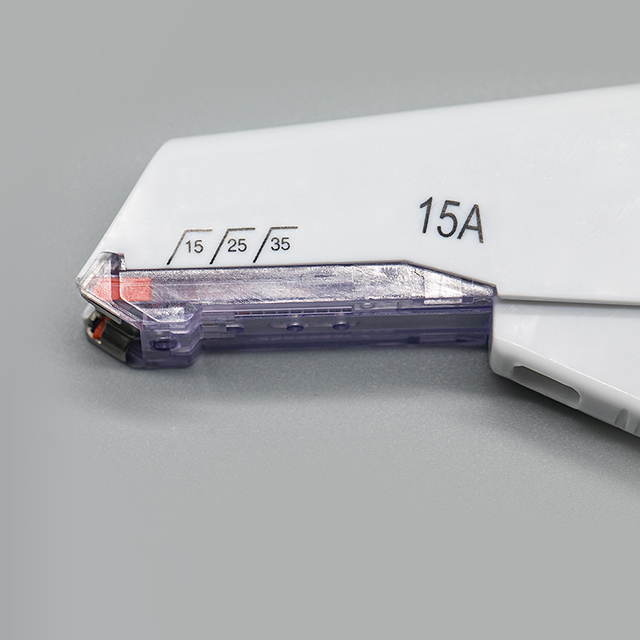 Instrumento quirúrgico médico grapadora de piel desechable para sutura de heridas