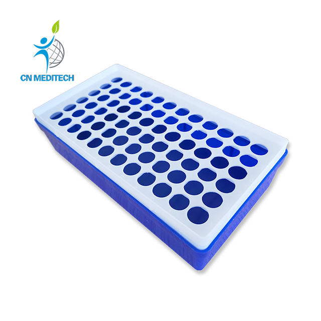 Gradilla de tubos de ensayo desmontable de alta calidad para tubos de laboratorio