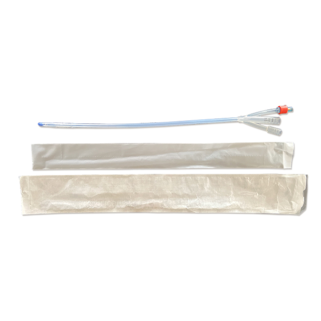Catéter urinario Foley de silicona desechable de 3 vías 