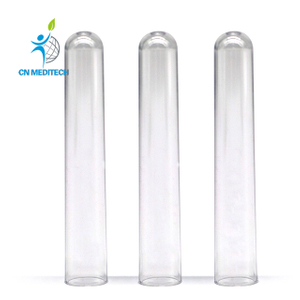 Tubo de ensayo de plástico desechable para laboratorio