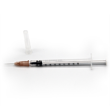 Jeringa de 1 ml de un solo uso con Luer Slip
