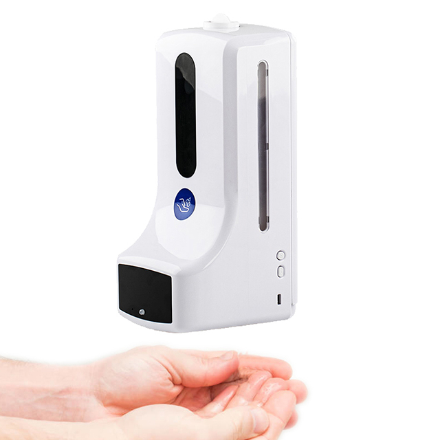 Dispensador de jabón automático digital con termómetro infrarrojo