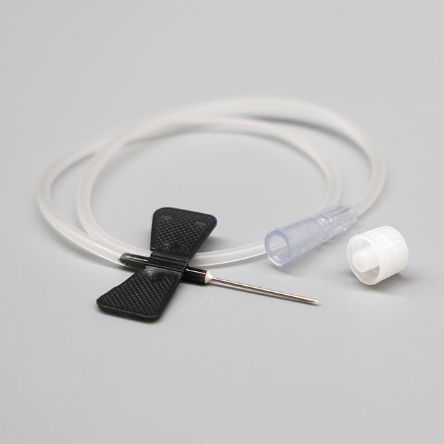 Juego de venas Luer Lock/luer Slip estériles médicas para el cuero cabelludo con aguja de mariposa