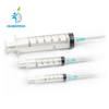 Jeringa de inyección Luer Lock desechable médica de 5ml/20ml/60ml con aguja
