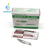 Hoja de bisturí quirúrgica estéril desechable de acero inoxidable con radiación gamma