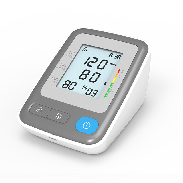 Monitor de presión arterial con manguito ajustable tipo brazo superior automático para uso doméstico