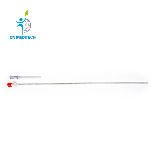 Juego de catéter de cánula arterial desechable sin tubo de extensión
