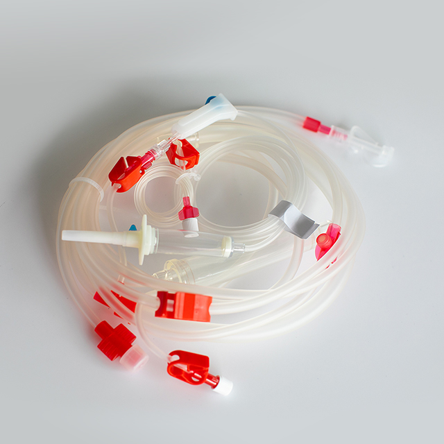  Juego de tubos de sangre desechables para hemodiálisis 