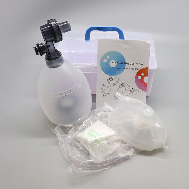 Resucitador manual del silicón líquido sólido de la válvula del resucitador médico de la emergencia del bolso de Ambu del hospital