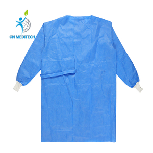 Bata quirúrgica no tejida impermeable estéril desechable para uso hospitalario