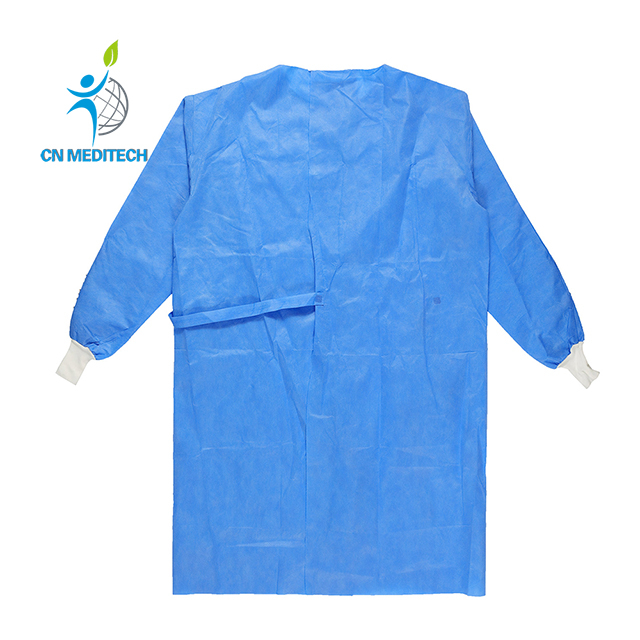 Bata quirúrgica no tejida impermeable estéril desechable para uso hospitalario