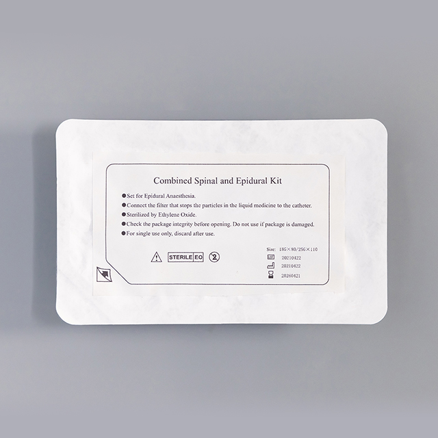 Kit de anestesia epidural espinal combinado desechable médico 