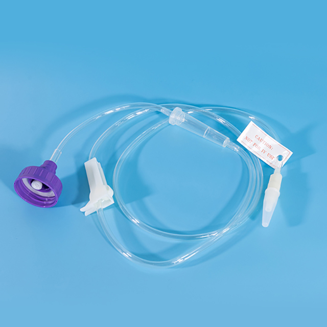 Conjunto de alimentación de TPU para conjunto de alimentación de nutrición enteral desechable con tapa