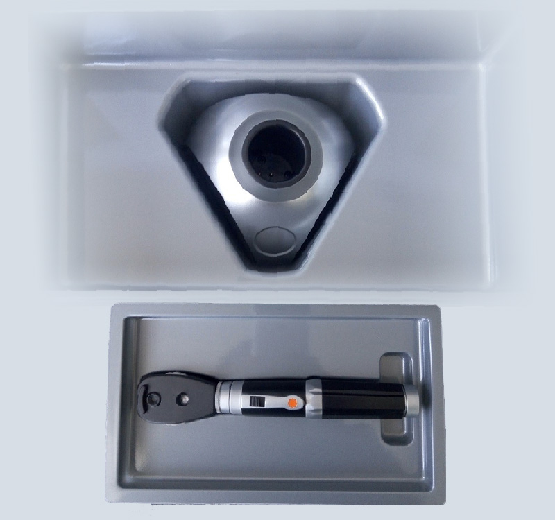 Oftalmoscopio directo portátil recargable de 3 V con asas