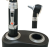 Otoscopio portátil de fibra óptica con cargador para diagnóstico ORL
