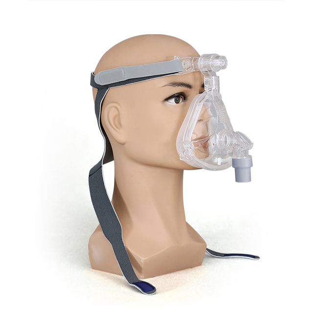 Mascarilla facial médica CPAP con un cómodo arnés