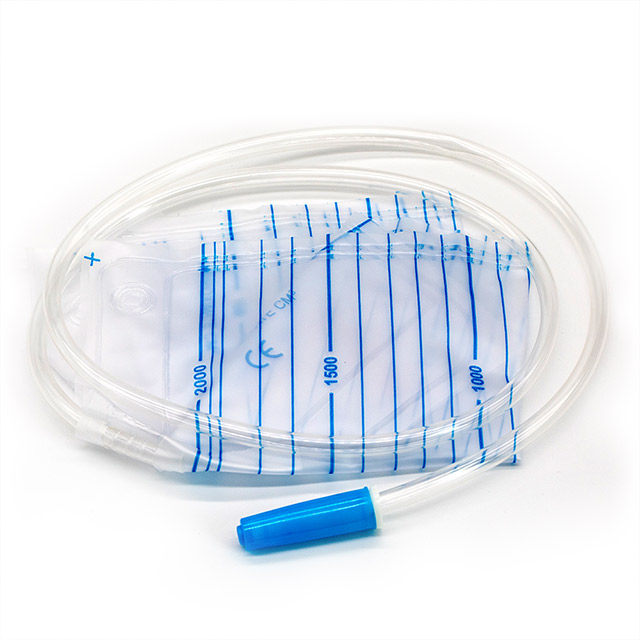 Bolsa de recolección de orina desechable de 2000 ml para uso masculino o femenino