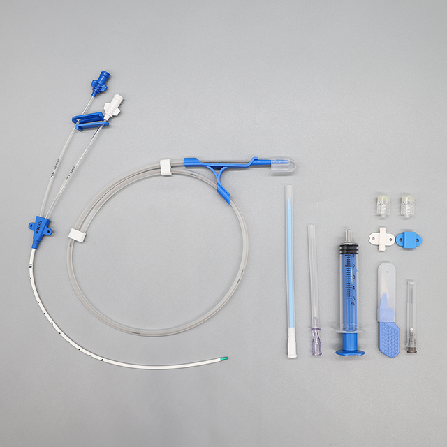 Equipo médico disponible del catéter venoso central del equipo CVC del lumen doble
