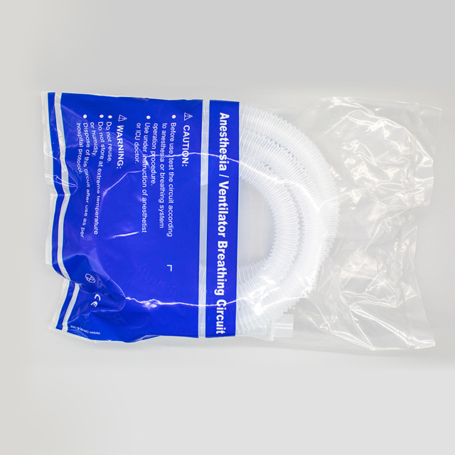 Circuito de respiración de anestesia, circuito transparente de plástico desechable médico