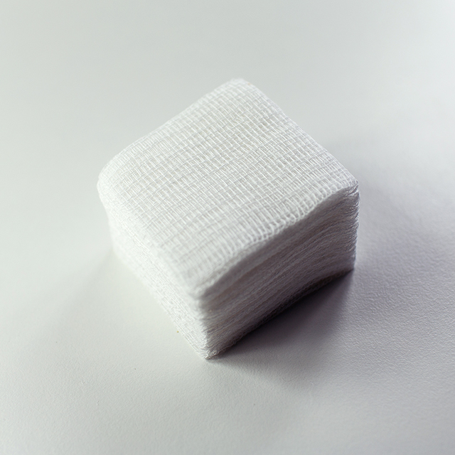 Hisopo de gasa de algodón estéril médico desechable